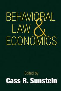Cover image for Behavioral Law and Economics