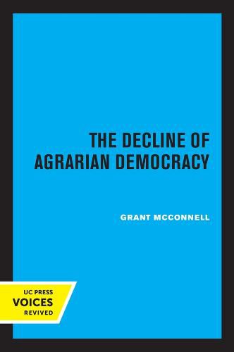 Cover image for The Decline of Agrarian Democracy