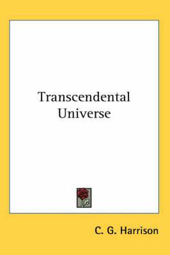 Cover image for Transcendental Universe