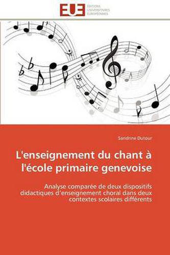 Cover image for L'Enseignement Du Chant L' Cole Primaire Genevoise