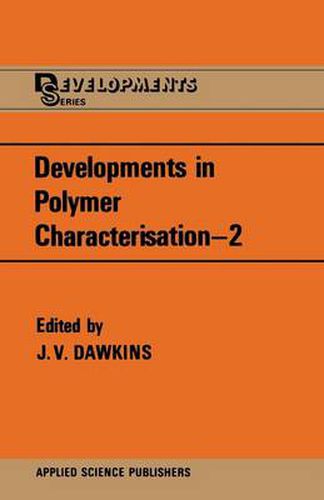 Cover image for Developments in Polymer Characterisation