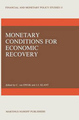 Cover image for Monetary Conditions for Economic Recovery
