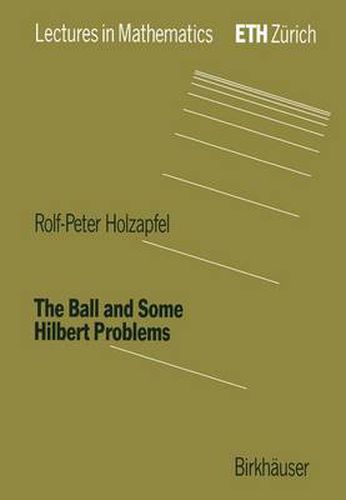 Cover image for The Ball and Some Hilbert Problems
