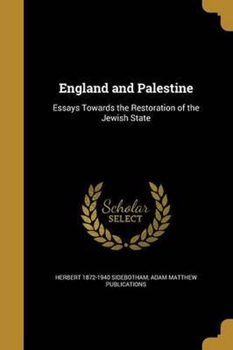 Cover image for England and Palestine