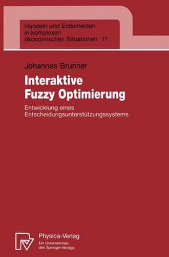 Cover image for Interaktive Fuzzy Optimierung