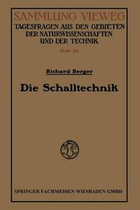 Cover image for Die Schalltechnik