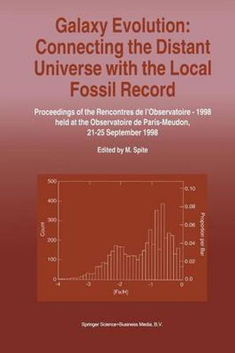 Cover image for Galaxy Evolution: Connecting the Distant Universe with the Local Fossil Record: Proceedings of a Colloquium held at the Observatoire de Paris-Meudon from 21-25 September, 1998