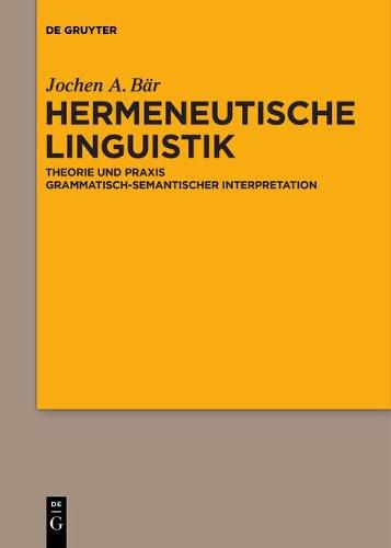 Cover image for Hermeneutische Linguistik