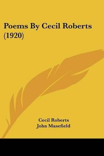 Poems by Cecil Roberts (1920)