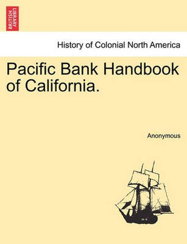 Cover image for Pacific Bank Handbook of California.