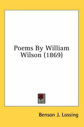 Cover image for Poems by William Wilson (1869)