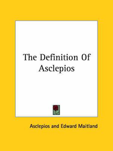Cover image for The Definition of Asclepios