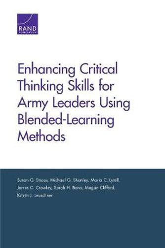 Enhancing Critical Thinking Skills for Army Leaders Using Blended-Learning Methods