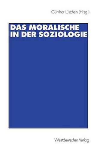 Cover image for Das Moralische in der Soziologie