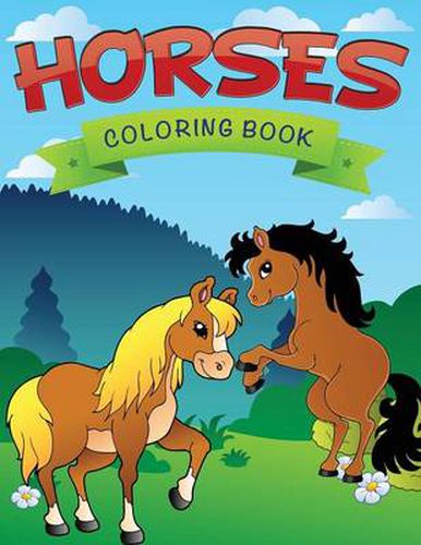 Cover image for Horses Coloring Book