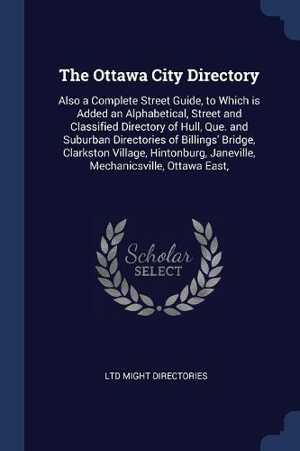 Cover image for The Ottawa City Directory
