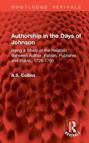 Cover image for Authorship in the Days of Johnson