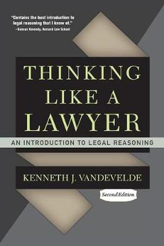 Cover image for Thinking Like a Lawyer: An Introduction to Legal Reasoning
