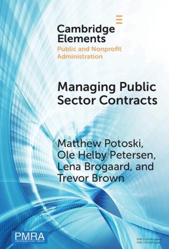 Cover image for Managing Public Sector Contracts
