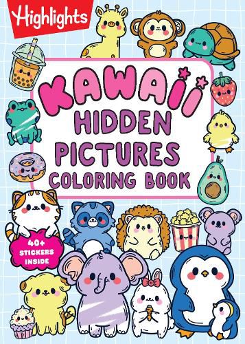 Cover image for Kawaii Hidden Pictures Coloring Book