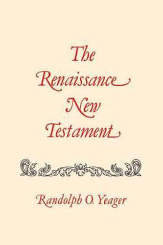 Cover image for Renaissance New Testament, The: Colossians 1:1-Timothy 4:23