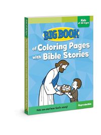 Cover image for Big Book of Coloring Pages with Bible Stories for Kids of All Ages