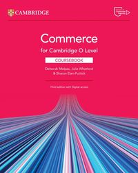 Cover image for Commerce for Cambridge O Level Coursebook with Digital Access (2 Years)