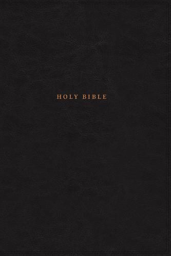 NKJV, Reference Bible, Classic Verse-by-Verse, Center-Column, Leathersoft, Black, Red Letter, Comfort Print: Holy Bible, New King James Version