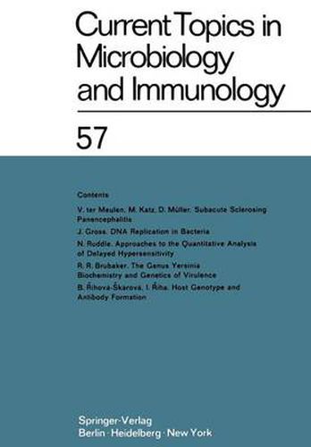 Current Topics in Microbiology and Immunology: Ergebnisse der Mikrobiologie und Immunitatsforschung Volume 57