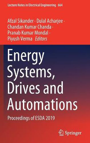 Cover image for Energy Systems, Drives and Automations: Proceedings of ESDA 2019