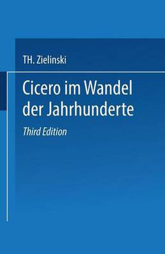 Cover image for Cicero: Im Wandel Der Jahrhunderte