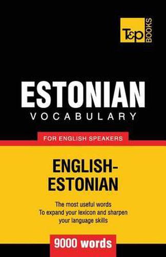 Cover image for Estonian vocabulary for English speakers - 9000 words