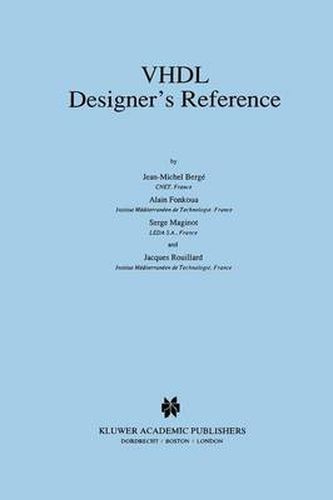 Cover image for VHDL Designer's Reference