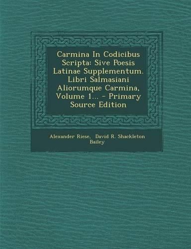 Cover image for Carmina In Codicibus Scripta