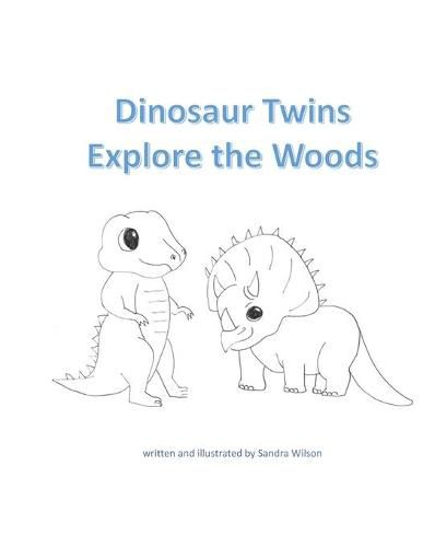 Cover image for Dinosaur Twins Explore the Woods