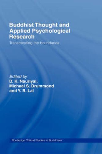 Cover image for Buddhist Thought and Applied Psychological Research: Transcending the Boundaries