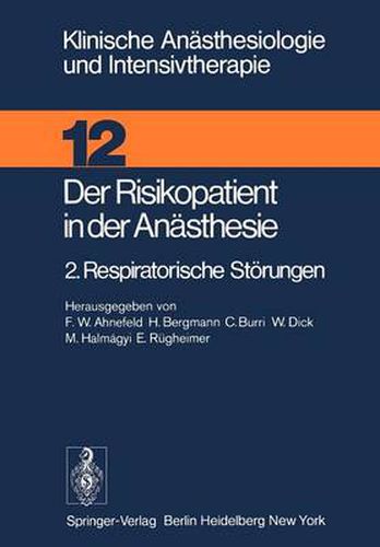 Der Risikopatient in Der Anasthesie