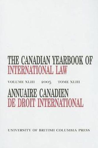 Cover image for The Canadian Yearbook of International Law, Vol. 43, 2005