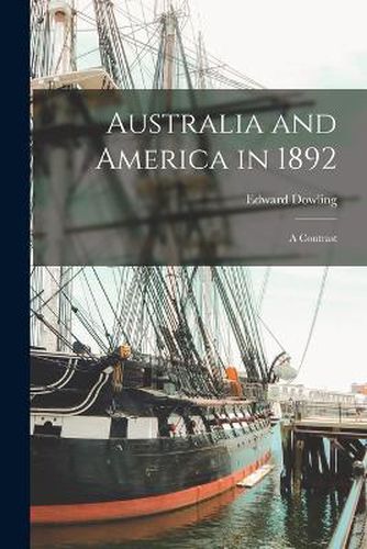 Cover image for Australia and America in 1892