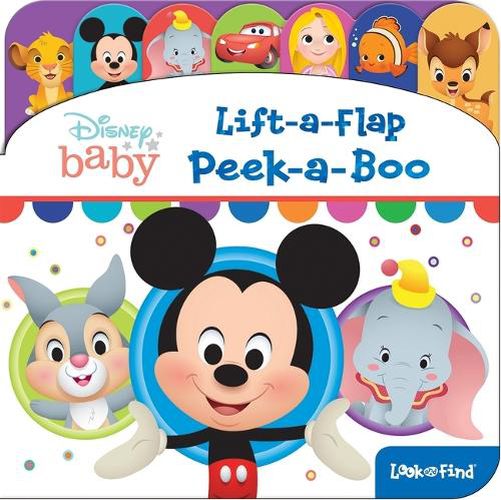 Disney Baby Peek A Book Lift A Flap & Find Board