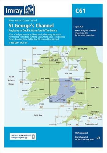Cover image for Imray Chart C61: St Georges Channel - Anglesey to Dublin, Waterford and the Smalls