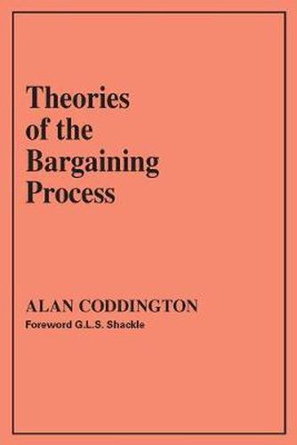 Cover image for Theories of the Bargaining Process