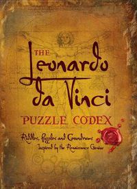 Cover image for The Leonardo Da Vinci Puzzle Codex: Riddles, Puzzles and Conundrums Inspired by the Renaissance Genius