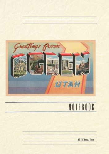 Cover image for Vintage Lined Notebook Greetings from Ogden, Utah