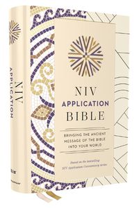 Cover image for NIV Application Bible, Hardcover, Multi-Cream, Red Letter, Comfort Print