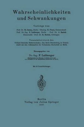 Cover image for Wahrscheinlichkeiten Und Schwankungen