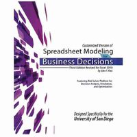 Cover image for Customized Version of Spreadsheet Modeling for Business Decisions, Third Edition, by John F. Kros. Designed Specifically for the University of San Diego