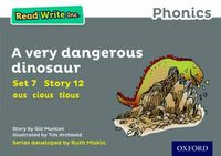 Cover image for Read Write Inc. Phonics: Grey Set 7 Storybook 12 A Very Dangerous Dinosaur