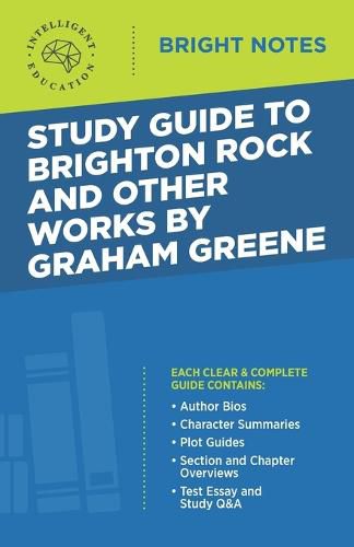 Cover image for Study Guide to Brighton Rock and Other Works by Graham Greene