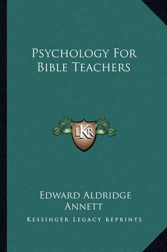 Cover image for Psychology for Bible Teachers